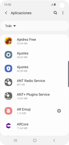 Pulsa la app deseada.