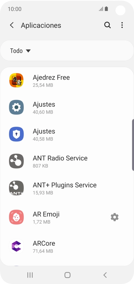 Pulsa la app deseada.