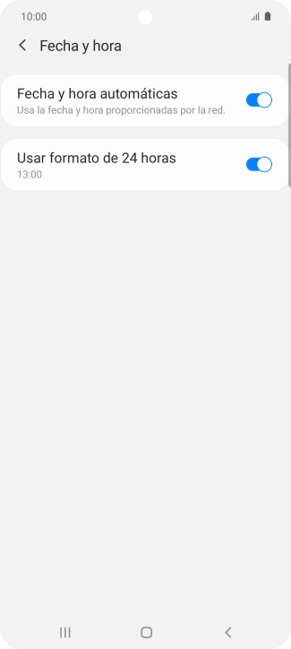 Pulsa la tecla de inicio para terminar y regresar a la pantalla de inicio.