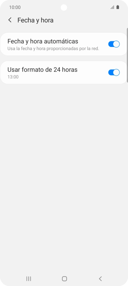 Pulsa la tecla de inicio para terminar y regresar a la pantalla de inicio.