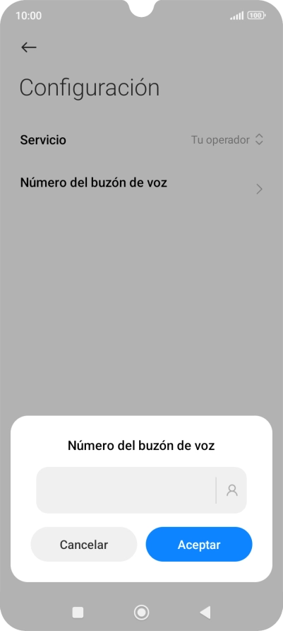 Introduce 22177 y pulsa Aceptar.