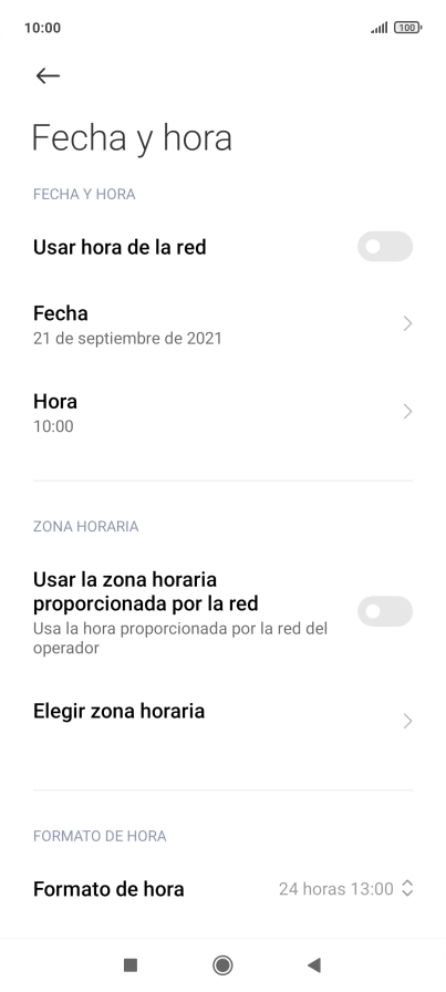 Pulsa el indicador junto a 