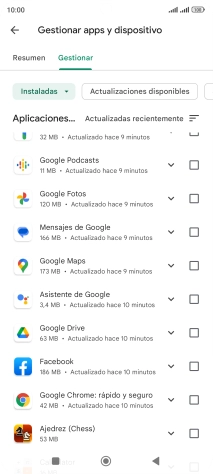 Pulsa la app deseada.