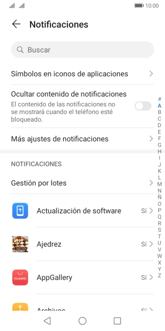 Pulsa la app deseada.