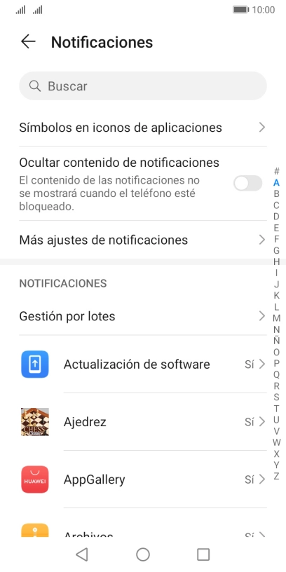 Pulsa la app deseada.