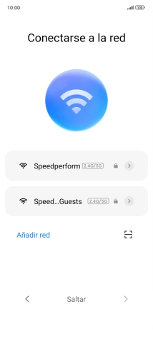 Pulsa la red wifi deseada.