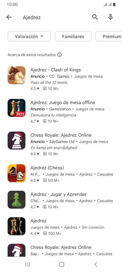 Pulsa la app deseada.