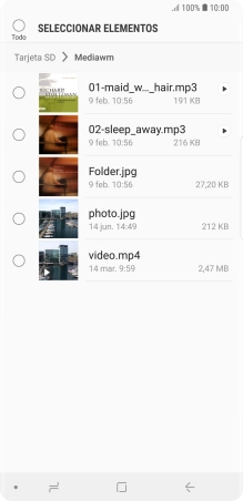 Pulsa el archivo deseado.