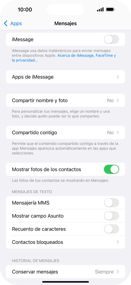 Pulsa el indicador junto a 