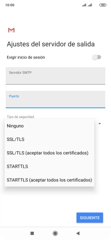 Pulsa Ninguno para desactivar la función.