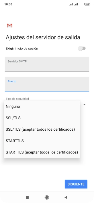 Pulsa Ninguno para desactivar la función.