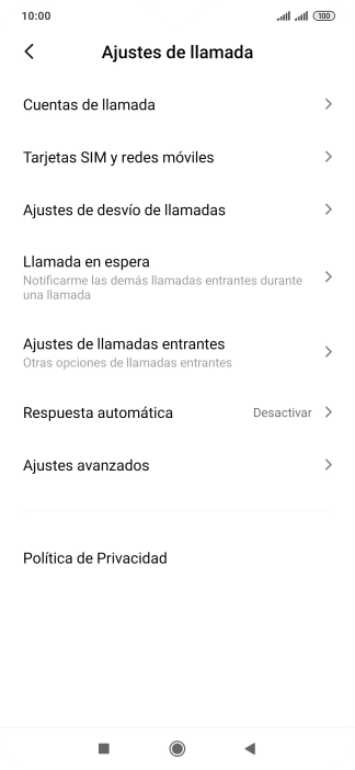 Pulsa Ajustes de desvío de llamadas.