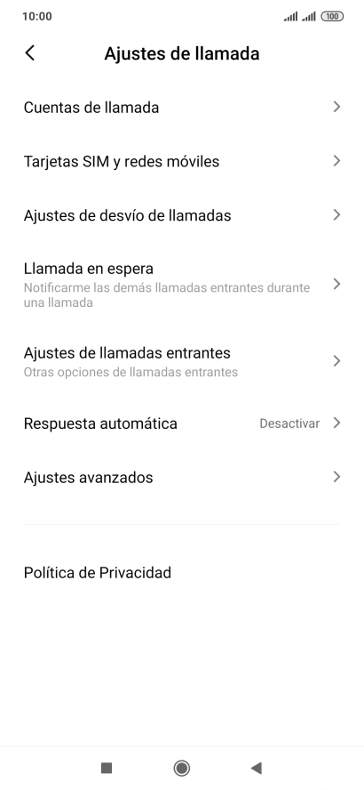 Pulsa Ajustes de desvío de llamadas.