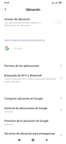 Pulsa el indicador junto a 