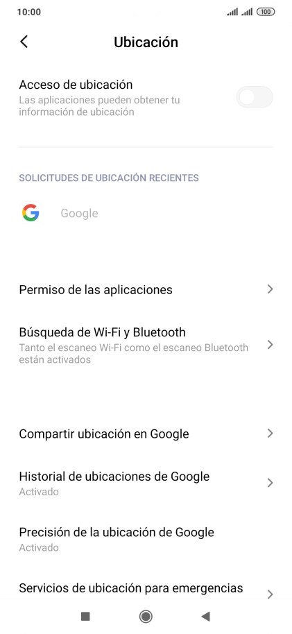 Pulsa el indicador junto a 