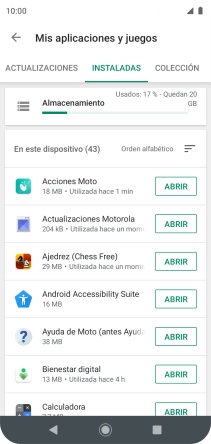 Pulsa la app deseada.