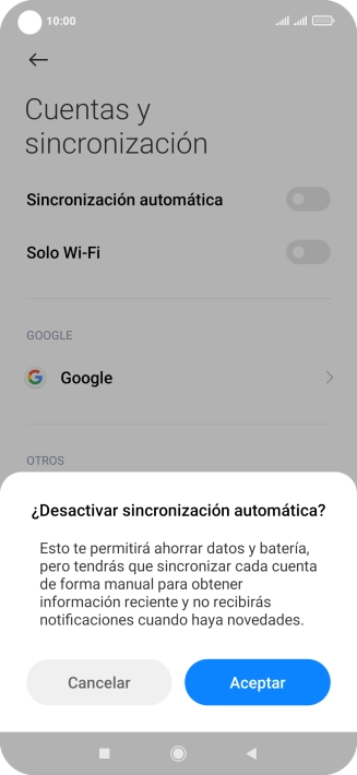 Pulsa Aceptar.