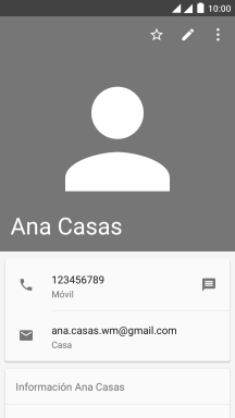 Pulsa el número de teléfono deseado.