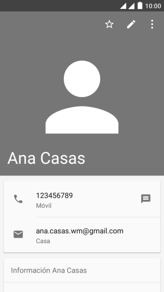 Pulsa el número de teléfono deseado.