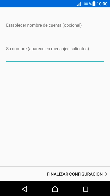 Pulsa FINALIZAR CONFIGURACIÓN.
