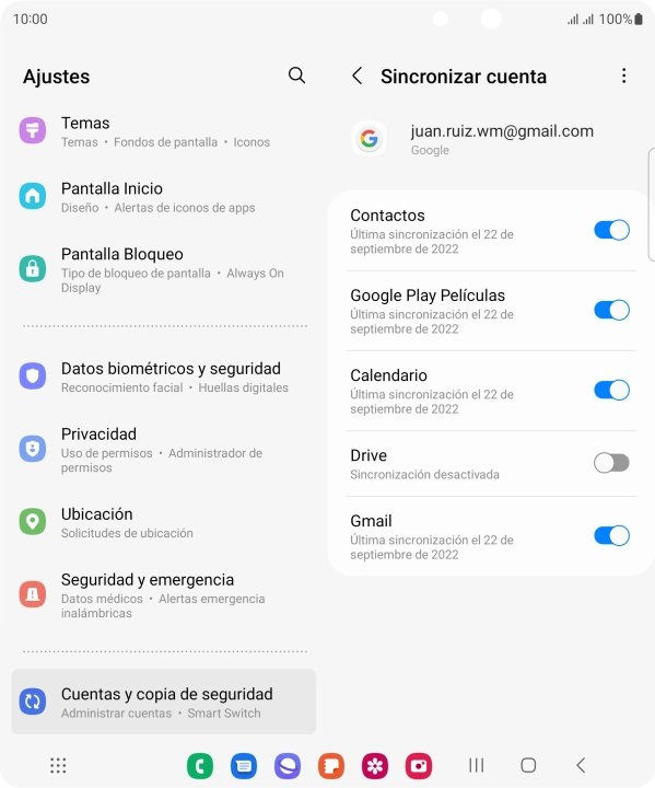 Pulsa la tecla de inicio para terminar y regresar a la pantalla de inicio.
