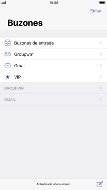 Pulsa la cuenta de correo electrónico deseada.