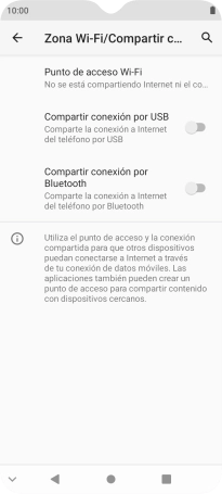 Pulsa Punto de acceso Wi-Fi.
