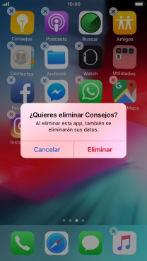 Pulsa Eliminar.