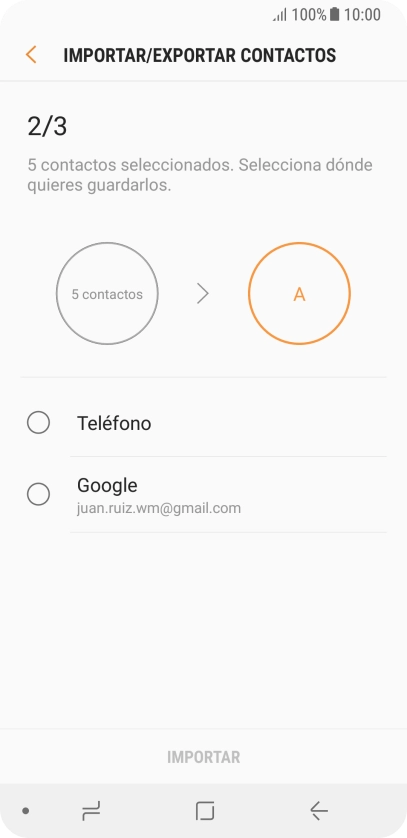 Pulsa Teléfono.