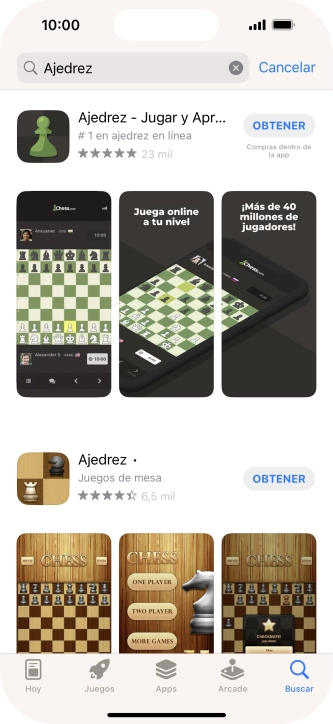 Pulsa la app deseada.