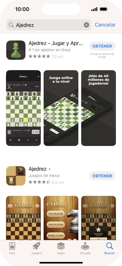 Pulsa la app deseada.