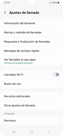 Pulsa Buzón de voz.