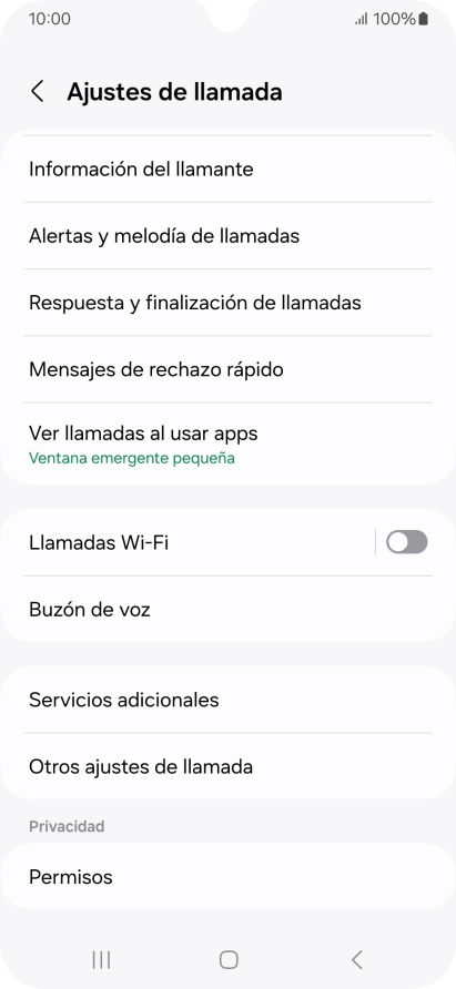 Pulsa Buzón de voz.
