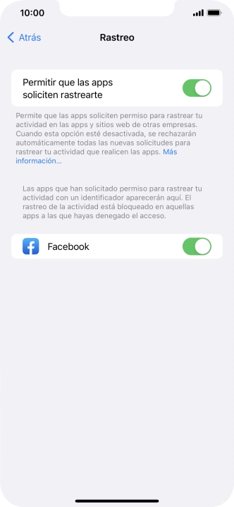 Pulsa el indicador junto a 