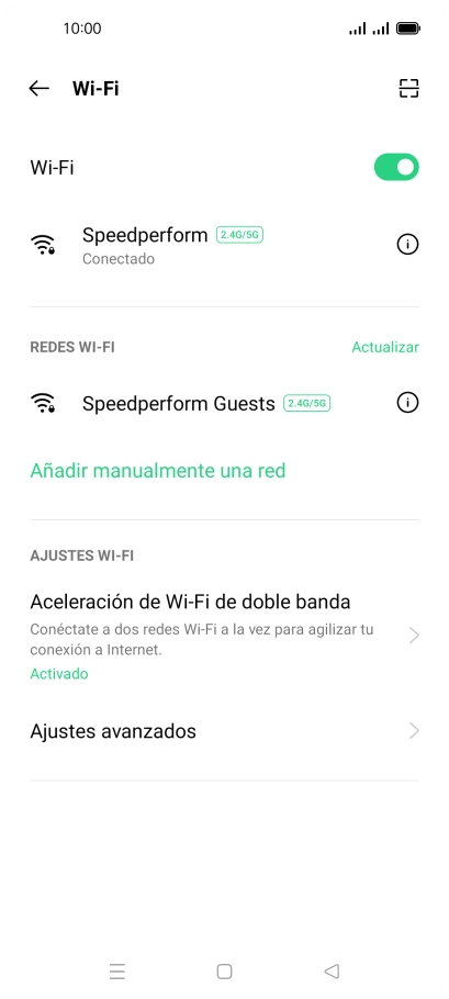 Pulsa la tecla de inicio para terminar y regresar a la pantalla de inicio.