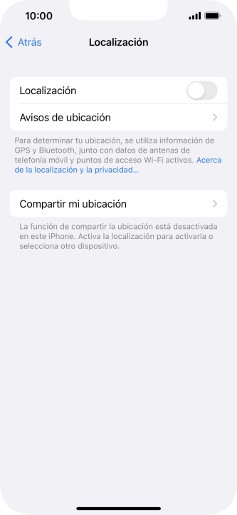 Pulsa el indicador junto a 