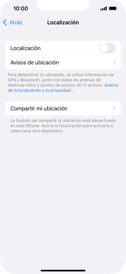 Pulsa el indicador junto a 