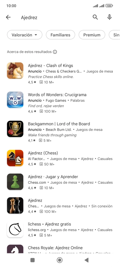 Pulsa la app deseada.