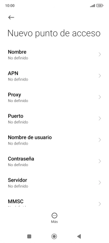 Pulsa Nombre.