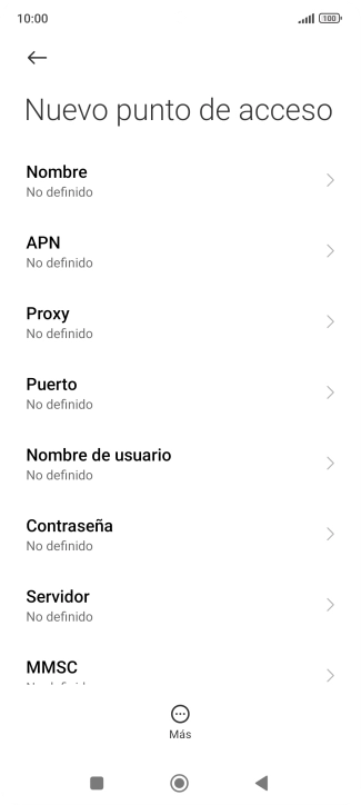 Pulsa Nombre.
