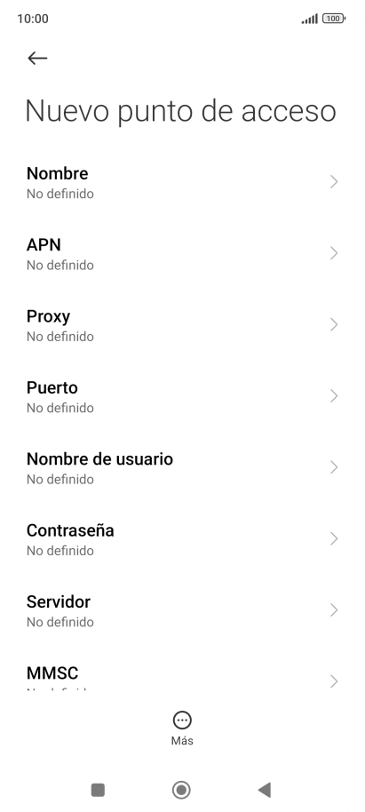 Pulsa Nombre.