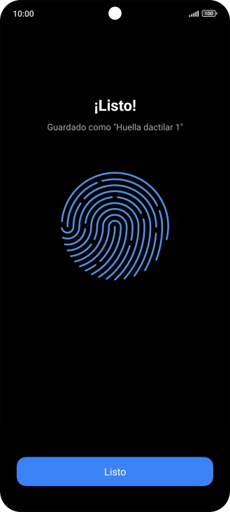 Pulsa Listo.