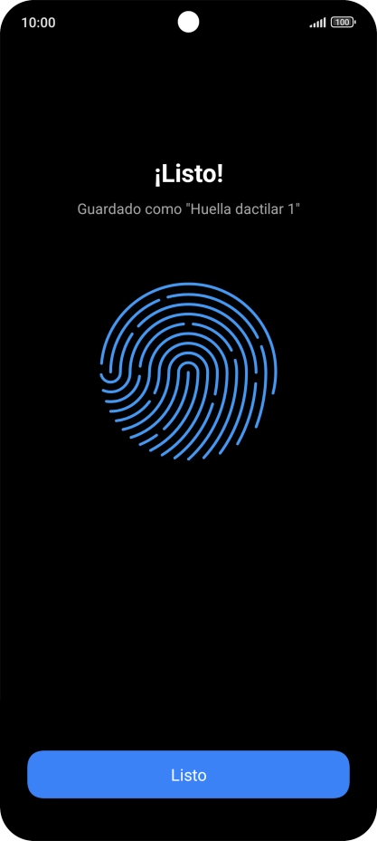 Pulsa Listo.