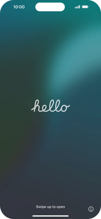 Desliza el dedo hacia arriba desde la parte inferior de la pantalla.