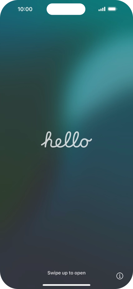 Desliza el dedo hacia arriba desde la parte inferior de la pantalla.