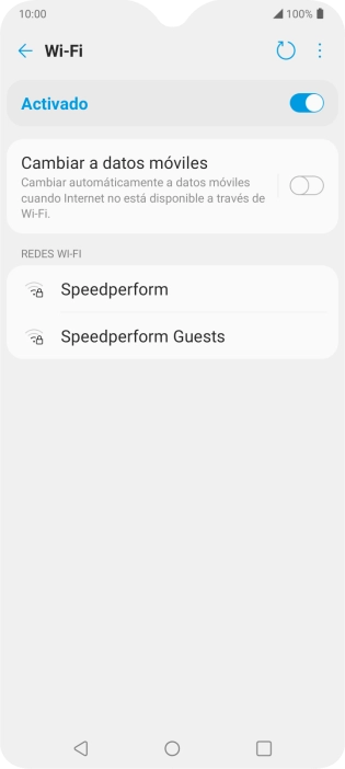 Pulsa la red wifi deseada.