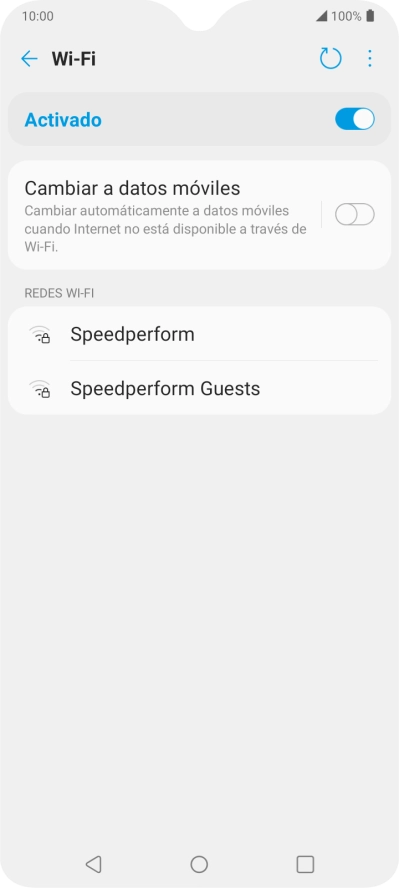 Pulsa la red wifi deseada.