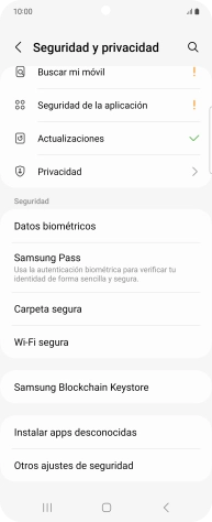 Pulsa Otros ajustes de seguridad.
