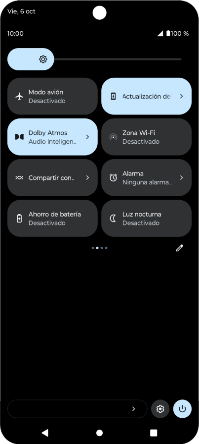 Pulsa Modo avión para activar o desactivar la función.