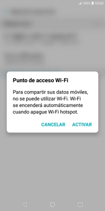 Si la función de wifi está activada, pulsa ACTIVAR.